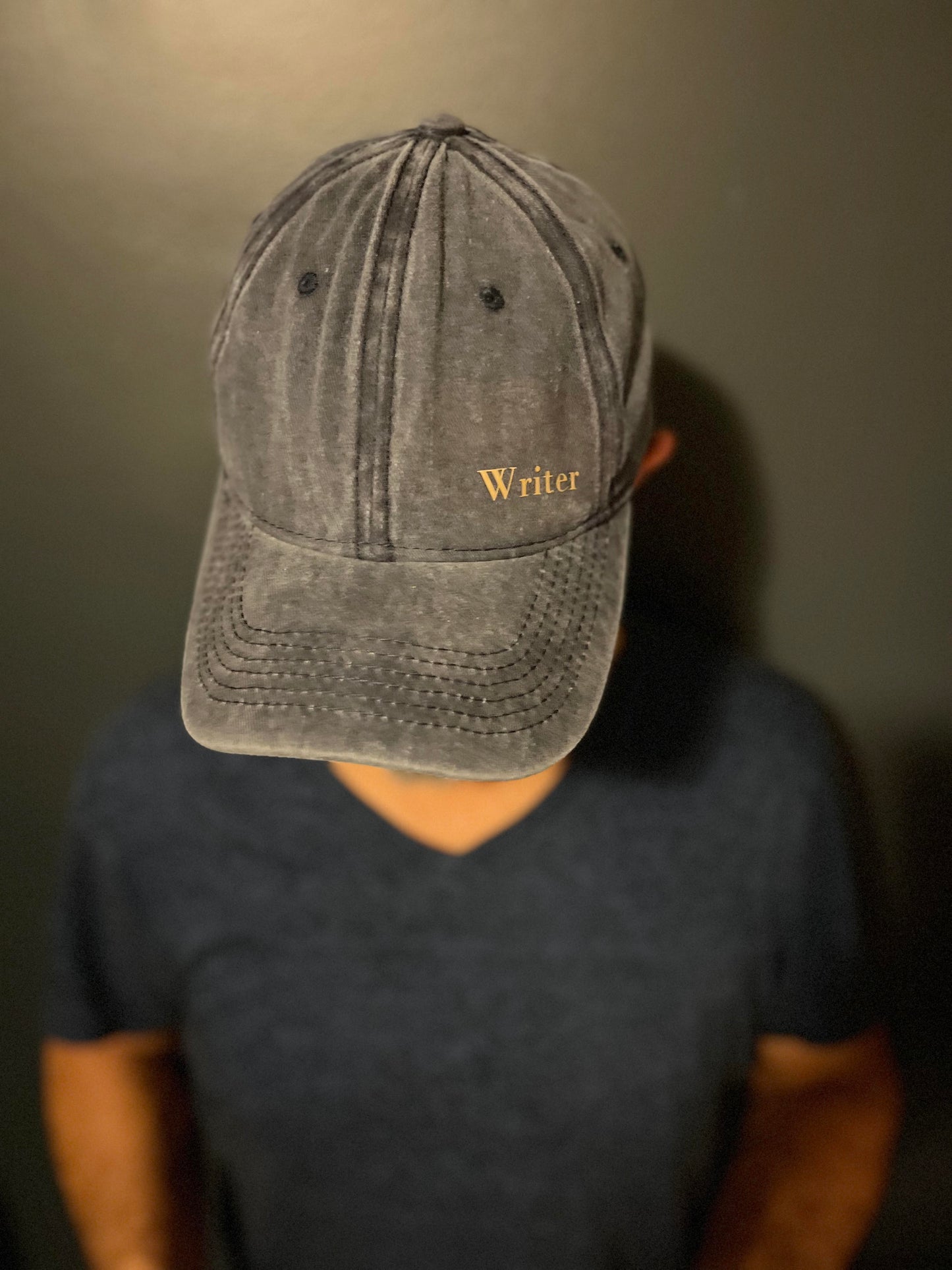 'Writer' Baseball Hat - Blue - Adult S/M